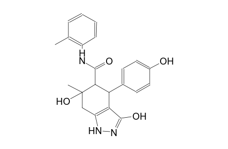 1H-indazole-5-carboxamide, 4,5,6,7-tetrahydro-3,6-dihydroxy-4-(4-hydroxyphenyl)-6-methyl-N-(2-methylphenyl)-