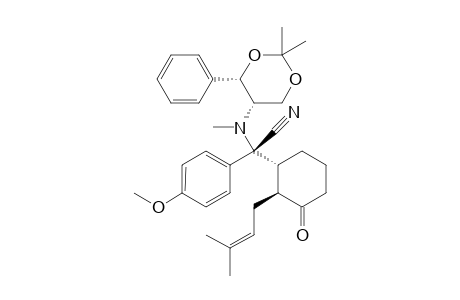 (2R)-2-[[(4S,5S)-2,2-dimethyl-4-phenyl-1,3-dioxan-5-yl]-methyl-amino]-2-(4-methoxyphenyl)-2-[(1R,2S)-2-(3-methylbut-2-enyl)-3-oxidanylidene-cyclohexyl]ethanenitrile