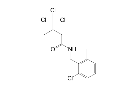 N-(2-chloro-6-methylbenzyl)-3-methyl-4,4,4-trichlorobutyramide