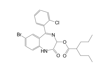 pentanoic acid, 2-propyl-, 7-bromo-5-(2-chlorophenyl)-2,3-dihydro-2-oxo-1H-1,4-benzodiazepin-3-yl ester