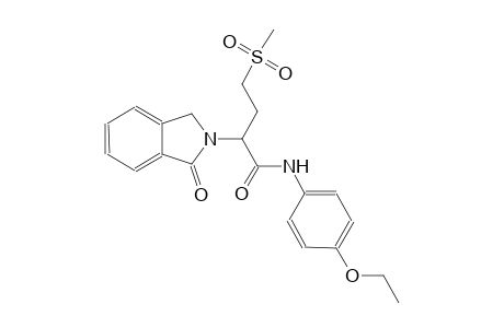 1H-isoindole-2-acetamide, N-(4-ethoxyphenyl)-2,3-dihydro-alpha-[2-(methylsulfonyl)ethyl]-1-oxo-, (alpha~2~S)-
