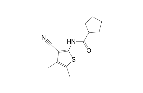 N-(3-cyano-4,5-dimethyl-2-thienyl)cyclopentanecarboxamide