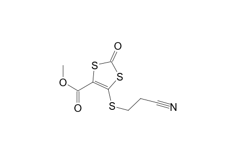 5-(2-cyanoethylthio)-2-keto-1,3-dithiole-4-carboxylic acid methyl ester