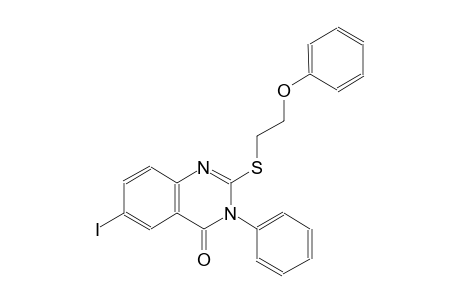 6-iodo-2-[(2-phenoxyethyl)sulfanyl]-3-phenyl-4(3H)-quinazolinone