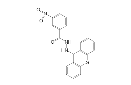 m-NITROBENZOIC ACID, 2-(THIOXANTHEN-9-YL)HYDRAZIDE