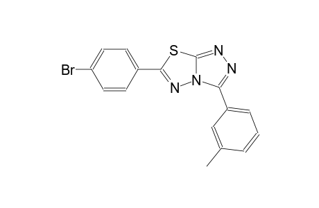 6-(4-bromophenyl)-3-(3-methylphenyl)[1,2,4]triazolo[3,4-b][1,3,4]thiadiazole
