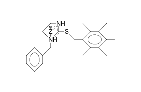 1-Benzyl-2-(pentamethylbenzylthio)-imidazolium cation