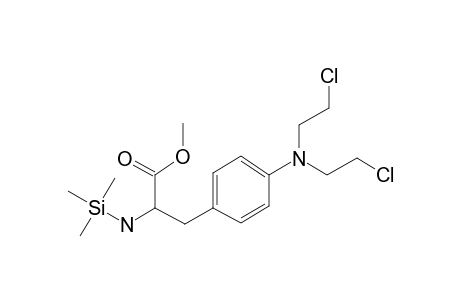 dl-Phenylalanine, 4-[bis(2-chloroethyl)amino]-, methyl ester, tms derivative