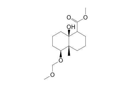 (+)-Methyl (2R,4aR,5S,8aS)-8a-hydroxy-5-methoxymethoxy-4a-methyldecahydronaphthalene-1-carboxylate