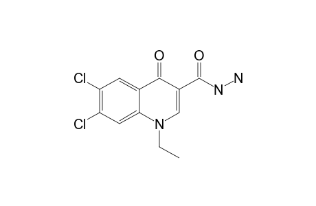 6,7-DICHLORO-1-ETHYL-1,4-DIHYDRO-4-OXOQUINOLINE-3-CARBOXYLIC-ACID-HYDRAZIDE