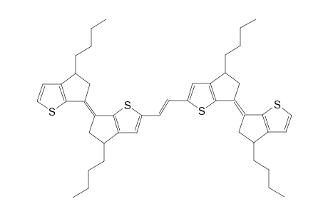 2,2'-Bis[6,6'-Bis(4,5-dihydro-6H-3-n-butylcyclopenta[b]thiophenylidene)-2,2'-diyl]ethene