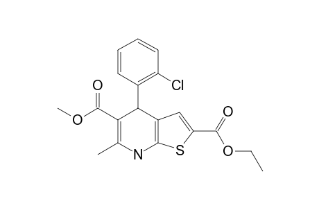 4-(2-CHLOROPHENYL)-2-ETHOXYCARBONYL-5-METHOXYCARBONYL-6-METHYL-4,7-DIHYDRO-THIENO-[2,3-B]-PYRIDINE