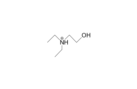 2-(Diethylammonio)-ethanol cation