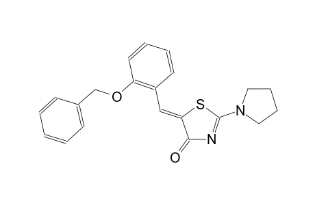 (5Z)-5-[2-(benzyloxy)benzylidene]-2-(1-pyrrolidinyl)-1,3-thiazol-4(5H)-one