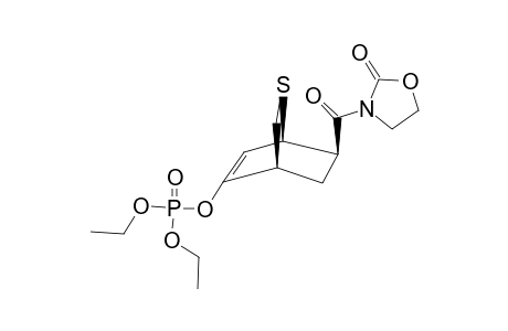 (1'R*,4'R*,6'R*)-3-(8'-DIETHYLPHOSPHORYLOXY-2'-THIABICYCLO-[2.2.2]-OCT-7'-ENE-6'-CARBONYL)-2-OXAZOLIDINONE