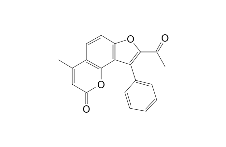 8-Acetyl-4-methyl-9-phenyl-2H-furo[2,3-H]chromen-2-one