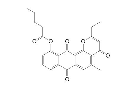 2-ETHYL-5-METHYL-4,7,12-TRIOXO-7,12-DIHYDRO-4H-NAPHTHO-[2,3-H]-CHROMEN-11-YL-PENTANOATE