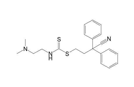 N,N-Dimethylethylenediamine-1-carbodithioic acid 3-cyano-3,3-diphenylpropyl ester