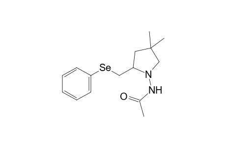 N-Acetyl-(4,4-dimethyl-2-[(phenylseleno)methyl]-1-pyrrolidin)amine