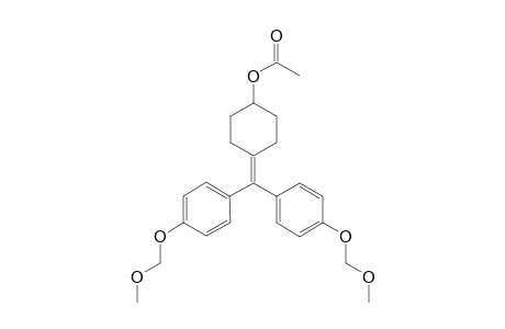 4-Acetoxy-1-[bis(p-<methoxymethoxy>phenyl)methylene]-cyclohexane