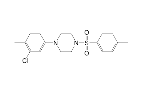 1-(3-Chloro-4-methylphenyl)-4-[(4-methylphenyl)sulfonyl]piperazine