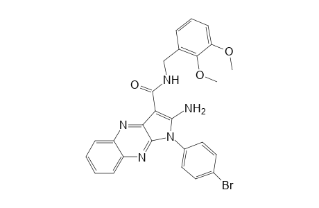 1H-Pyrrolo[2,3-b]quinoxaline-3-carboxamide, 2-amino-1-(4-bromophenyl)-N-[(2,3-dimethoxyphenyl)methyl]-
