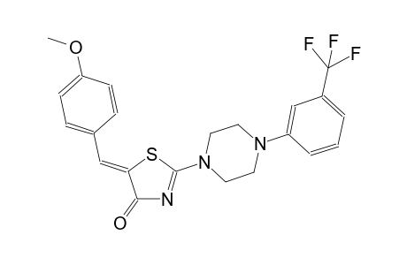 (5Z)-5-(4-methoxybenzylidene)-2-{4-[3-(trifluoromethyl)phenyl]-1-piperazinyl}-1,3-thiazol-4(5H)-one