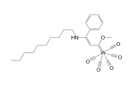 Pentacarbonyl-{1-[N-(n-decylamino)]-1-phenyl-3-methoxyprop-1-enylidene}-tungsten