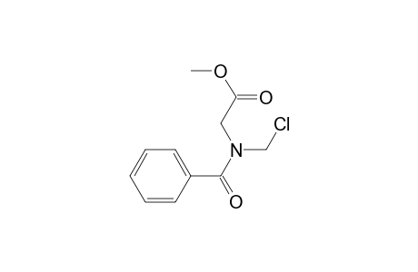 Glycine, N-benzoyl-N-(chloromethyl)-, methyl ester