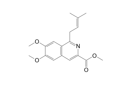 Methyl 1-(3',3'-dimethylallyl)-6,7-(dimethoxy)isoquinoline-3-carboxylate