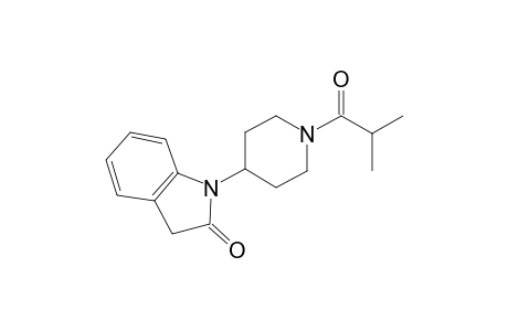 1-(4-Piperidinyl)-1,3-dihydro-2H-indol-2-one, N-(2-methylpropionyl)-