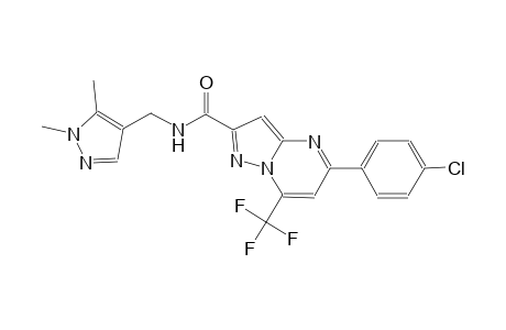 5-(4-chlorophenyl)-N-[(1,5-dimethyl-1H-pyrazol-4-yl)methyl]-7-(trifluoromethyl)pyrazolo[1,5-a]pyrimidine-2-carboxamide