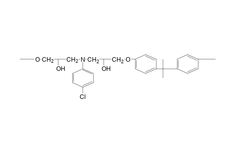 Poly[3,7-dihydroxy-5-(p-chlorophenyl)-1,9-dioxa-5-azanonamethylene-1,4-phenylene-isopropylidene-1,4-phenylene]