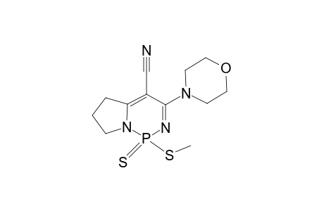 Pyrrolo[1,2-c][1,3,2]diazaphosphorine-4-carbonitrile, 1,5,6,7-tetrahydro-1-(methylthio)-3-(4-morpholinyl)-, 1-sulfide