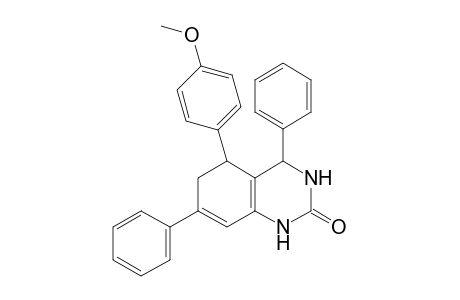 5-(4-Methoxyphenyl)-4,7-diphenyl-3,4,5,6-tetrahydroquinazolin-2(1H)-one