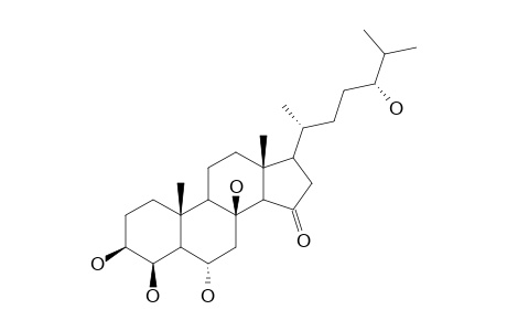 CERTONARDOSTEROL-Q2;(24S)-3-BETA,4-BETA,6-ALPHA,8,24-PENTAHYDROXY-5-ALPHA-CHOLESTAN-15-ONE