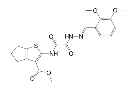 methyl 2-{[[(2E)-2-(2,3-dimethoxybenzylidene)hydrazino](oxo)acetyl]amino}-5,6-dihydro-4H-cyclopenta[b]thiophene-3-carboxylate