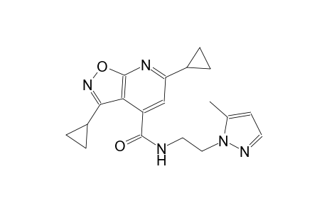 isoxazolo[5,4-b]pyridine-4-carboxamide, 3,6-dicyclopropyl-N-[2-(5-methyl-1H-pyrazol-1-yl)ethyl]-