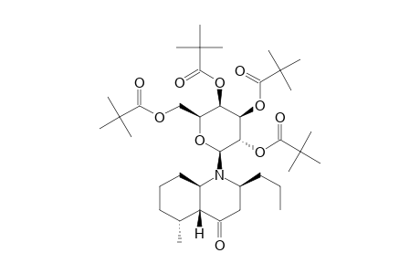 (2S,4AR,5R,8AR)-N-(2,3,4,6-TETRA-O-PIVALOYL-BETA-D-GALACTOPYRANOSYL)-2-PROPYL-5-METHYL-DECAHYDROQUINOLIN-4-ONE