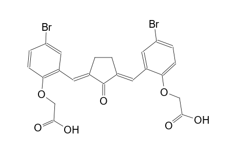 [4-bromo-2-((E)-{(3E)-3-[5-bromo-2-(carboxymethoxy)benzylidene]-2-oxocyclopentylidene}methyl)phenoxy]acetic acid