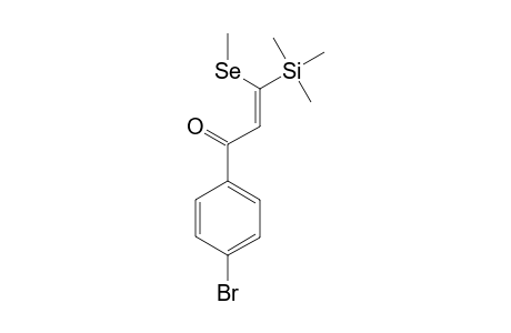 1-METHYLSELENENYL-3-OXO-3-(4-BROMOPHENYL)-1-TRIMETHYLSILYL-1-PROPENE