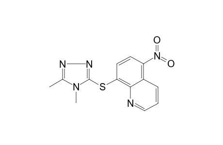 4,5-Dimethyl-4H-1,2,4-triazol-3-yl 5-nitro-8-quinolinyl sulfide