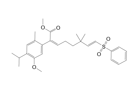 (2Z,7E)-8-Benzenesulfonyl-2-(4-isopropyl-5-methoxy-2-methyl-phenyl)-6,6-dimethyl-octa-2,7-dienoic acid methyl ester