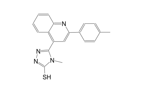 4-methyl-5-[2-(4-methylphenyl)-4-quinolinyl]-4H-1,2,4-triazole-3-thiol