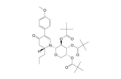 (2S)-N-(2',3',4'-TRI-O-PIVALOYL-ALPHA-D-ARABINOPYRANOSYL)-5-(PARA-METHOXYPHENYL)-2-N-PROPYL-5,6-DEHYDROPIPERIDIN-4-ONE
