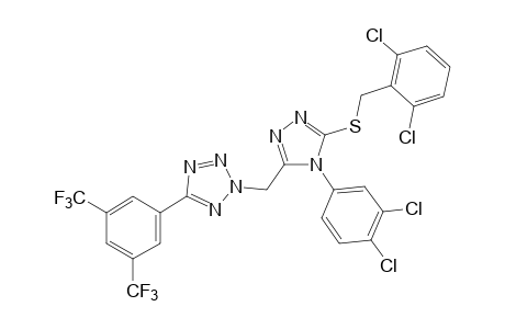 2-{{5-[(2,6-dichlorobenzyl)thio]-4-(3,4-dichlorophenyl)-4H-1,2,4-triazol-3-yl}methyl}-5-(alpha,alpha,alpha,alpha',lapha',alpha'-hexafluoro-3,5-xylyl)-2H-tetrazole