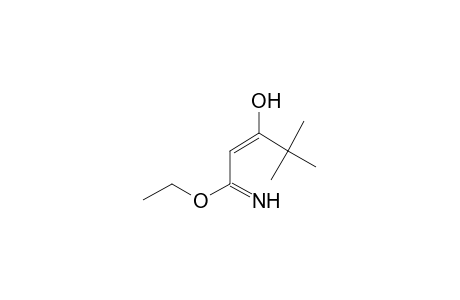 Ethyl 3-hydroxy-4,4-dimethylpent-2-enimidate