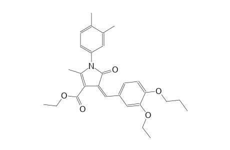 1H-pyrrole-3-carboxylic acid, 1-(3,4-dimethylphenyl)-4-[(3-ethoxy-4-propoxyphenyl)methylene]-4,5-dihydro-2-methyl-5-oxo-, ethyl ester, (4Z)-