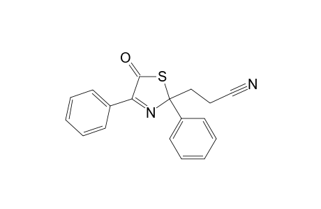 2-Thiazolepropanenitrile, 2,5-dihydro-5-oxo-2,4-diphenyl-