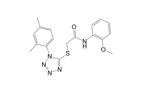 2-[1-(2,4-dimethylphenyl)tetrazol-5-yl]sulfanyl-N-(2-methoxyphenyl)acetamide